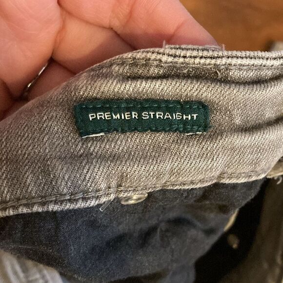 Lauren Ralph Lauren Gray Straight Leg Jeans Sz 14 - Picture 4 of 6